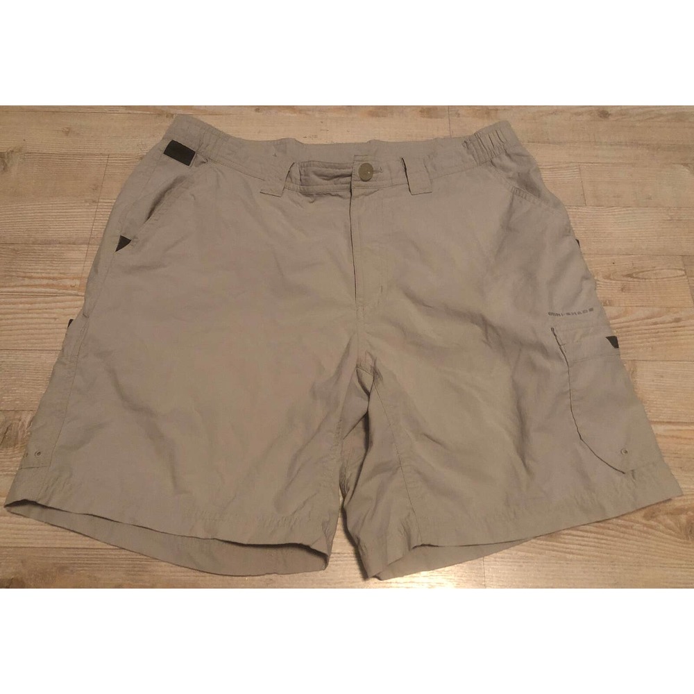 Men's 34W 8L Columbia PFG Swim Shorts Omni-Shade Performance Fishing Gear....